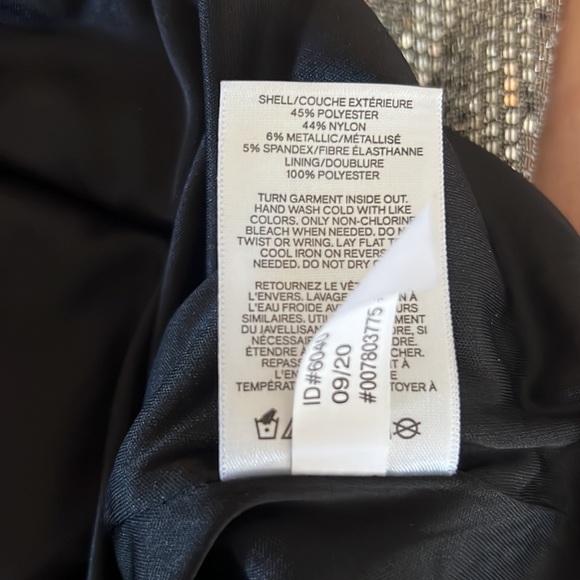 EXPRESS Metallic Sequin Asymmetrical Sleeveless Sheath Dress - Picture 13 of 13